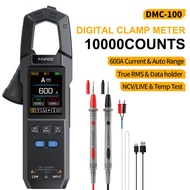 FNIRSI แคลมป์มิเตอร์ดิจิตอล DMC-100 9999นับ Ac/dc TRMS มัลติมิเตอร์600A แอมป์มิเตอร์ทดสอบอุปกรณ์ตัดส