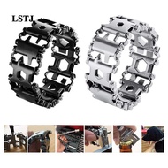 [Lstjj] 29 in 1 Tread Bracelet Multifunction Tool Outdoor Bolt Driver Kits Travel Wearable Bike