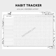 [PDF] Habit Tracker Planner Template Printable, Printable Planner Journal
