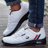 Large Size Men's Business Soft Leather Surface Cowhide Sole Casual Cushioned Running Shoes Low-top B