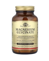 New ⭐️ exp 06/2028 แมกนีเซียม SOLGAR MAGNESIUM GLYCINATE