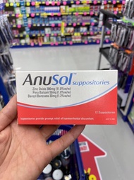 đặt trĩ Anusol 12 ống Úc