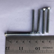 MESIN JF M4X40 FLAT HEAD BOLT M4 X 40 LENGTH 4CM 4 CM 4X40 4 X 40 MM SCREWDRIVER PLUS MACHINE SCREW
