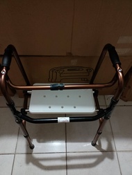 ADULT WALKER WITH SEAT REMOVEABLE ALL IN ONE "SUPER HEAVY DUTY" (MADE IN USA)