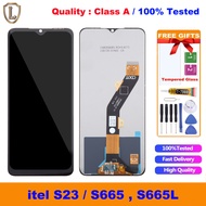 100% Tested 6.6" Original LCD For Itel S23 S665 LCD Display Touch Screen Digitizer Panel Assembly Replacement