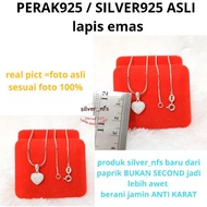 KALUNG LOVE PERAK ASLI LAPIS EMAS ANTI KARAT PRODUK BARU DARI PAPRIK ❌BUKAN SECOND/CUCI ULANG❌