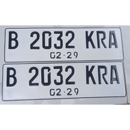 New Font Car License Plate & Standard Font