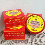 แท้พร้อมส่ง🇰🇷3W Clinic Natural Make-Up Powder "แป้งป่าตองในตำนาน"ฝุ่นเบลอรูขุมขนเนียนกริบ" 30g