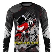 v3 jersey nmax premium dri-fit 3d cycling jersey sportswear long sleeve size