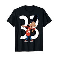 Men's cotton T-shirt Hey Arnold! 33 Jersey Gerald Pose T-Shirt 4XL , 5XL , 6XL