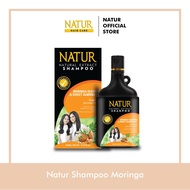 Natur Shampoo Moringa & Sweet Almond Oil - Sampo Perawatan Rambut Bercabang dan Kusut