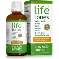 Lifetones Uric Acid Support 3.38 fl oz - Joint Health for Men &amp; Women - Liquid Uric Acid Cleanse for High Absorption - Herbal Cleanse Detox for Joint Comfort - Boost Flexibility