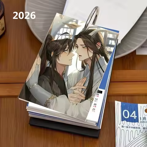 2026 Anime Grandmaster Of Demonic Cultivation Calendar - MDZS Lan Wangji & Wei Wuxian Monthly Calend