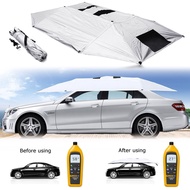 Folded Car Umbrella Car Tent Umbrella Roof Sunshade Cover UV Protection Kit Silver with Storage Bag Silver New