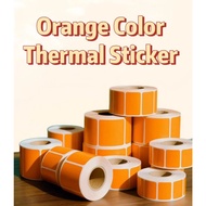 Orange Thermal barcode Sticker Paper For Xprinter Thermal Printer WRed Color waybill Sticker Marklif