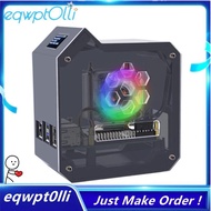 ^eQQ^JST 4 Pin Port Mini Tower Fan Kit for 5 Fan Kit Includes 0.96 Inch OLED Display Active Cooling 