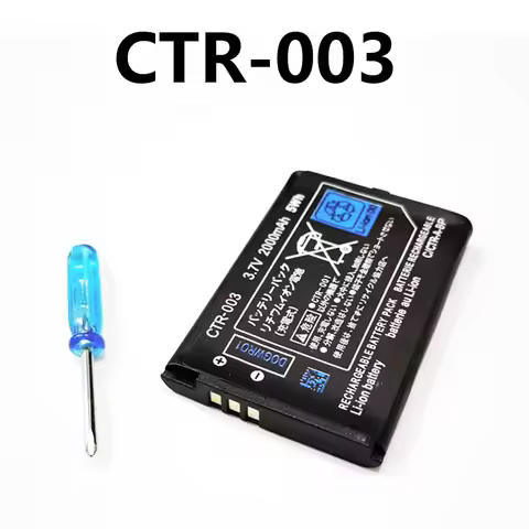 CTR-003 3DS Battery CTR003 2000mAh 3.7V Lithium Ion Batteries for Nintendo 3DS/2DS Game Console N3DS