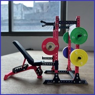 Miniature Fitness Equipment 3D Printed Realistic DIY 1/12 Scale Mini Fitness Equipment Statue for Ho