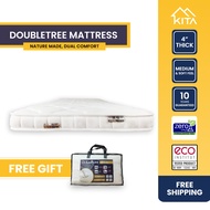 KITA DOUBLETREE Mattress (4 inch), Natural Latex + Rubberized Coconut Fibre, Sizes (Single, Super Single)