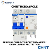 CHINT 2 Pole RCBO Circuit Breaker | 20A~125A | 6KA~10KA | Earth Leakage + Short Circuit Protection