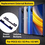 TOMBOL External Volume Button Up and Down for XIAOMI poco X3 / X3 PRO / X3 NFC Spare Parts