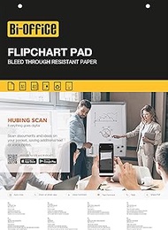 Bi-Office Flip Chart Pad A1 Blank 40 Sheets 60gsm Paper Pack of 5