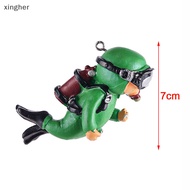 xingher Kawaii Resin Frogman Aquarium Ornaments Interesg Floag Decoration Simulated Mini Diver Fish  Aquarium Accessories XHE