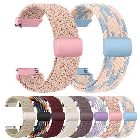 22mm Braided Magnetic Band For Samsung Gear S3/Galaxy Watch 46mm(2019)/Galaxy Watch 3 45mm Strap For
