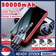 [SG READY STCOK] 30000mAh Mobile Power Bank Portable 18W Powerbank Fast Charging Port Portable Charger PowerBank