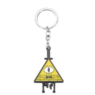 Gravity Fals Bill Cipher Keychain Cartoon TV Series Inspired Cosplay Jewelry Bill Cipher Merch Gift 