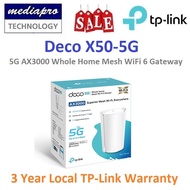 TP-LINK DECO X50-5G 5G AX3000 Whole Home Mesh WiFi 6 Gateway ( DECO X50 5G Pack of 1 ) - 3 Year Local TP-Link Warranty