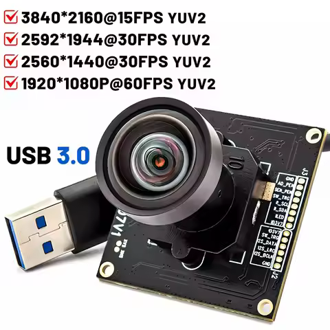 1080P 60FPS YUV USB3.0 Camera Module 1/1.8" IMX678 CMOS 4K 60FPS MJPEG With No Distortion Lens For L