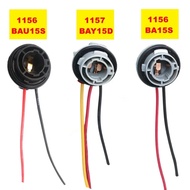 2x 1156 BA15S BAU15S 1157 BAY15D Mentol Pemegang Lampu P21/5W Penyambung Soket Dasar Penyesuai Untuk