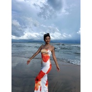 DUNEA Women's Dresses New Fashion Print Sexy Causal Vacation Dress