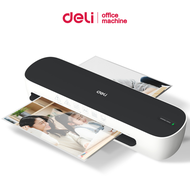 Deli เครื่องเคลือบเอกสาร เครื่องเคลือบบัตร สีดำ A4 / A5 300 มม./นาที ร้อนเร็วใน 5 นาที Laminator