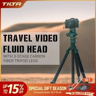TILTA VT05 Tripod Travel Video Fluid Head with 3-Stage Carbon Fiber Tripod Legs (5KG) TT-VT05-FB