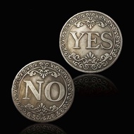 Vintage YES NO Decision Coin Retro Metal Decision Making Tool for Fun Collection Gift Metal