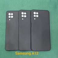 Soft Case Macaron Samsung A12 Macaron Black
