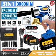 KELETOOL 3000N can open Car tire electric impact wrench cordless torque wrench embuka tayar kereta T