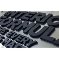 H10CM 3D PVC Lettering and Numbering Huruf Abjad Nombor Number Letter ABC 123