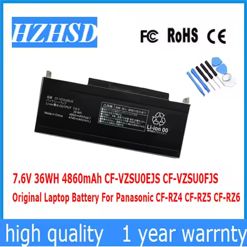 7.6V 36WH 4860mAh CF-VZSU0EJS CF-VZSU0FJS Original Laptop Battery For Panasonic CF-RZ4 CF-RZ5 CF-RZ6