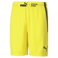 PUMA FOOTBALL - กางเกงขาสั้นฟุตบอลชาย teamLIGA สีเหลือง  - 70492407