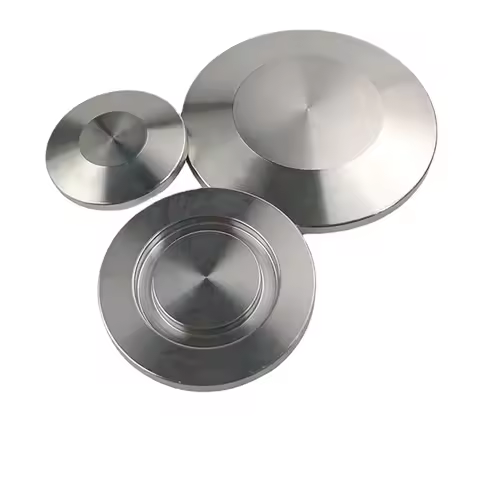 KF10 KF16 KF25 KF40 KF50 KF63 KF80 KF100 Vacuum End Cap SUS 304 Stainless Steel Sanitary Pipe Fittin