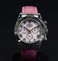 全新原裝勞力士 四大美人粉紅色 皮帶 116519 New Rolex Genuine Daytona Strap