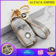 Marble Car Key Cover Case Casing Sarung Kunci Kereta Mercedes-Benz C E S Class W213 W205 E250 S320 S
