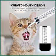 Cat Syringe Feeder Newborn Animal Feeder Food Syringe Feeding Syringe for Dogs 12ml Oral Dispenser with juasg juasg