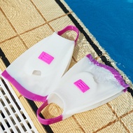 DMC Elite UV Swimming Fins Short White Silicone Transparent Color-changing Professional Free Swimmin