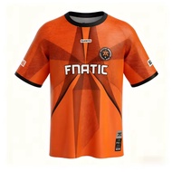 Fnatic Team Jersey  Esports Club Uniform Breathable Valorant Mens T-shirt