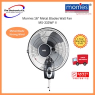 Morries 16" Metal Blades Wall Fan  MS-333WF II