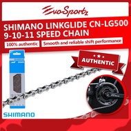 Shimano LINKGLIDE CN-LG500 9-10-11 Speed Chain | Bicycle 9 Speed Chain | Bike 10 Speed Chain | 12 Sp
